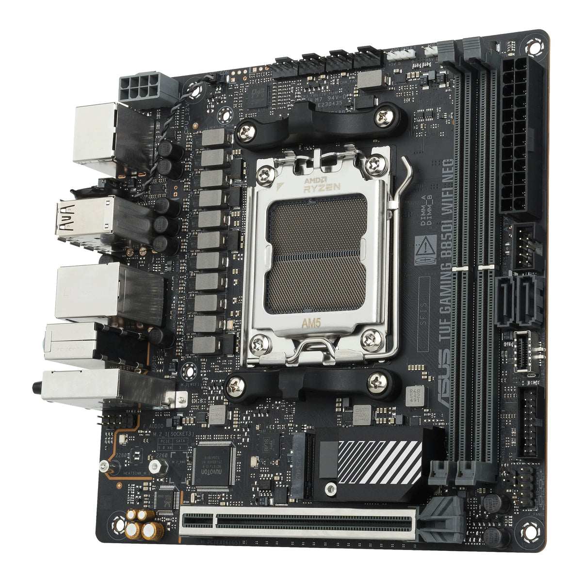 ASUS TUF GAMING B850I WIFI NEO – Mainboard – Sockel AM5, AMD B850, mITX, 2×DDR5