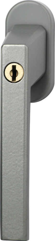 ABUS FG110 S CL/DFNLI Fenster-Verriegelungsgriff – Zylinderschloss, Sicherheitslevel 2, Silber