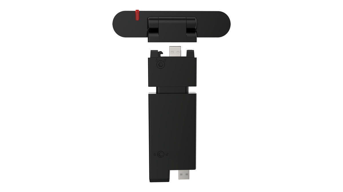 Lenovo MC60 Webcam – Full HD 1080p, 30 fps, Autofokus, USB 2.0, Sichtschutz – Schwarz