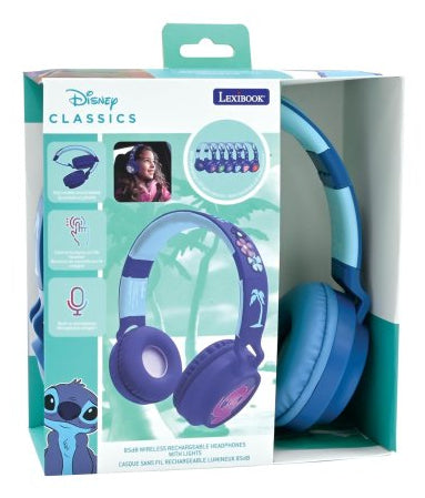 Lexibook 3D Stitch – Over-/On-Ear Kopfhörer, kabelgebunden & kabellos, 16 h, Blau