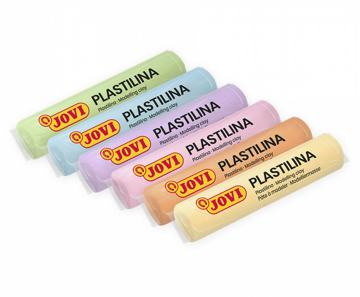 Jovi Knetmasse (weich), Pastell, Mehrfarbig, 6 Stk. à 15 g, CE, 90/6P