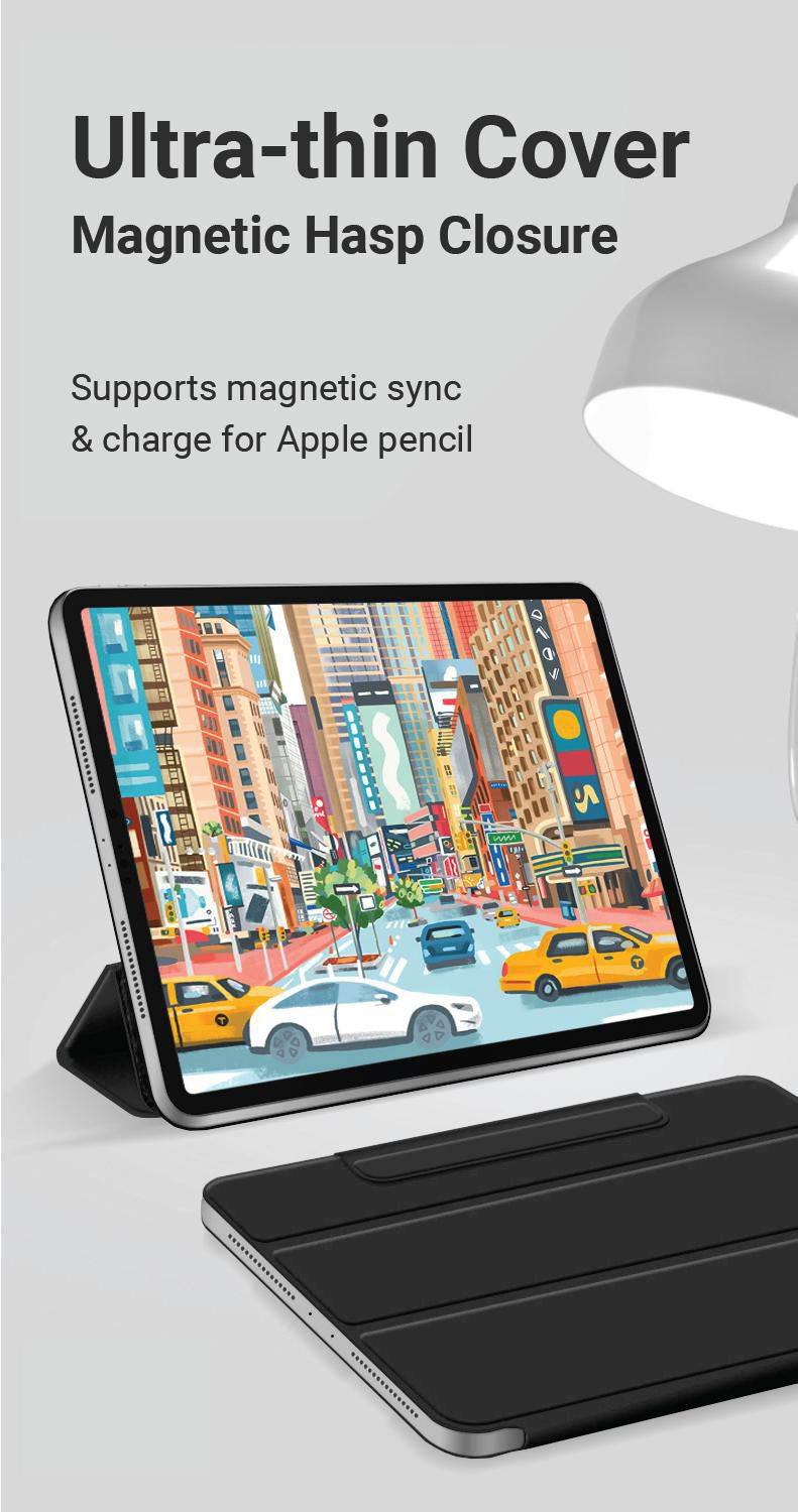 eSTUFF COLORADO Tablet-Hülle für iPad Pro 12,9" (4.–6. Gen.) – Schwarz