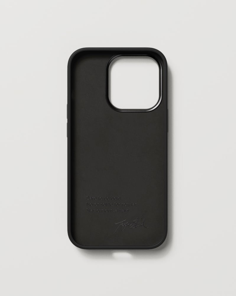 NUDIENT Bold – Backcover – für Apple iPhone 14 Pro, Recycelbarer Kunststoff, Anthrazit Schwarz