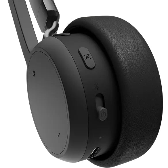 Lenovo Duo Headset – Over-Ear – Bluetooth 5.3, klappbares Boom-Mikrofon – Schwarz – bis 31 h
