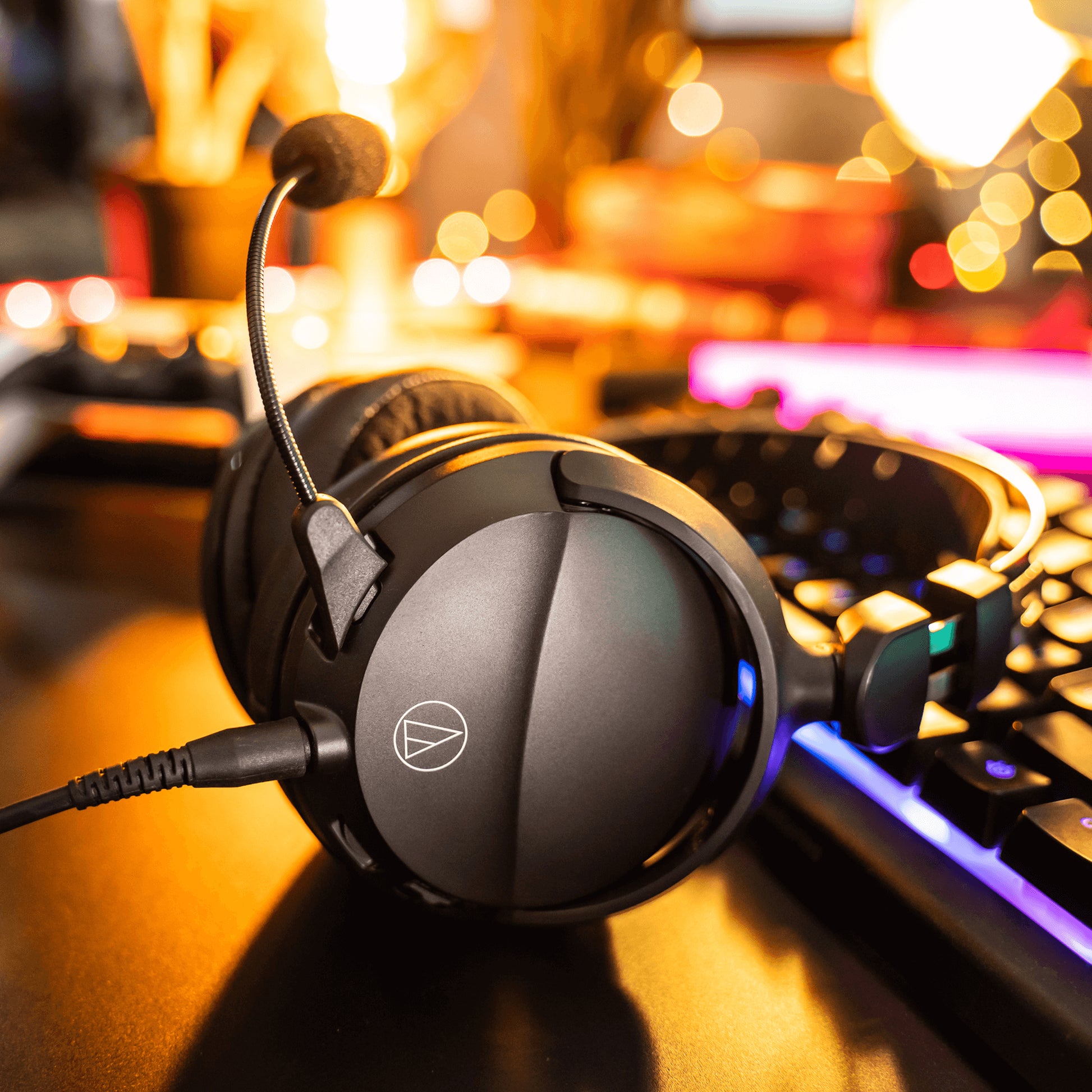 Audio-Technica ATH-GL3 Gaming-Headset – Over-Ear, Stereo, 3,5 mm Klinke, Schwarz