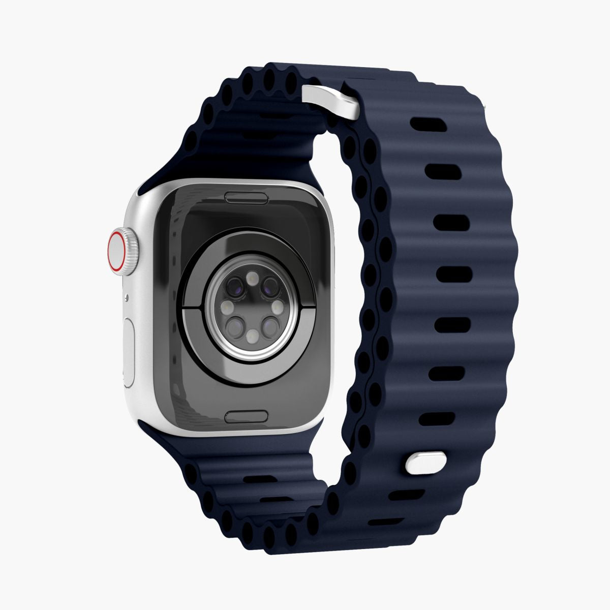 Vonmählen Wave Band 2 – Armband – für Apple Watch (diverse Grössen), Navy, Elastomer (TPR)