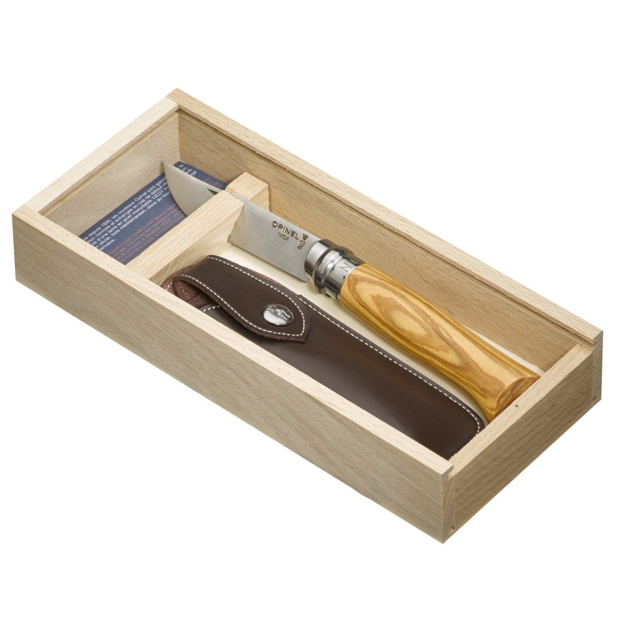 Opinel Nr. 8 – Klappmesser 85 mm, Holz, hellbraun
