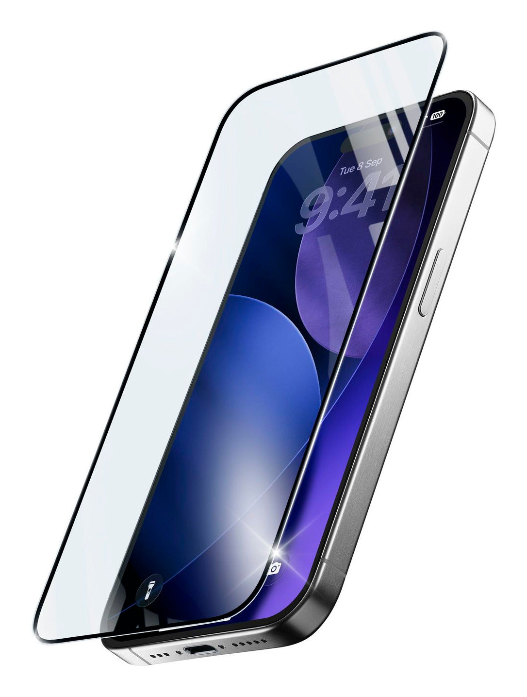Cellularline Displayschutz (Panzerglas), Antireflex – für iPhone 18 Pro Max – mit Applikator