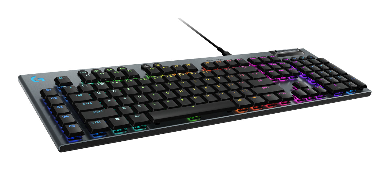 Logitech G G915 X – Gaming-Tastatur – mechanisch – kabelgebunden (USB-A) – RGB – QWERTY (UK-INT) – schwarz