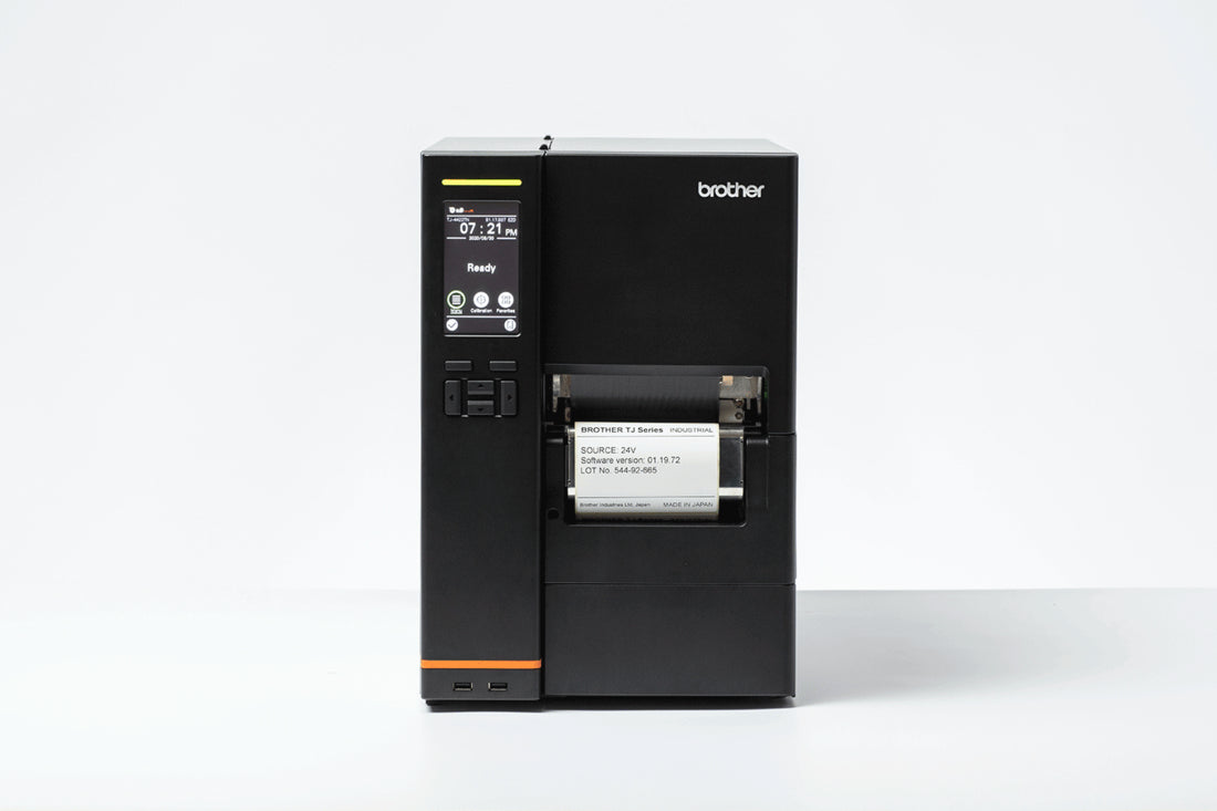Brother TJ4422TN – Etikettendrucker, Thermotransfer, bis 104 mm, Auto-Cutter, USB, WLAN, LAN, 203 × 203 dpi