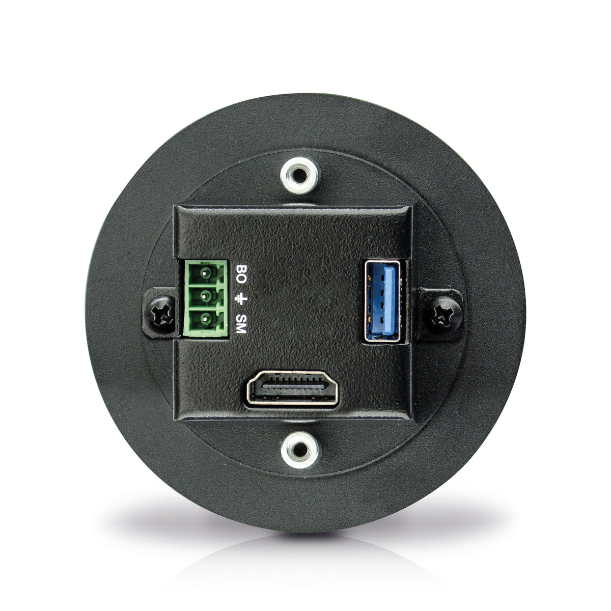 PureTools PT-IFP-HU – Anschlussdose, 1× HDMI, 1× USB-B, Schwarz