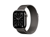 Apple Watch Series 11 42 mm GPS + Cellular – Titan, Milanese Loop, Schiefer, 50 m, für iPhone