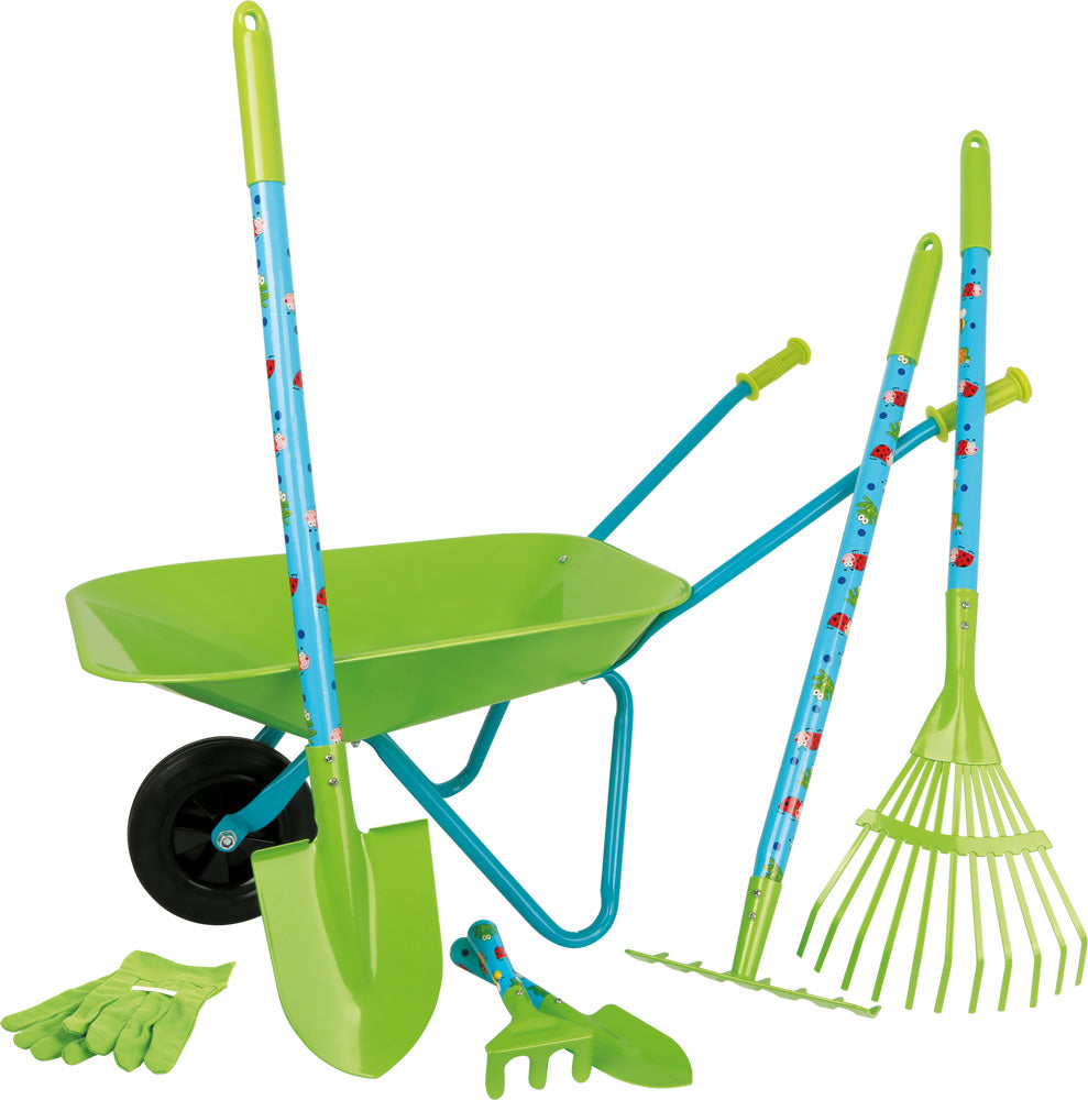 Small foot Sandspielzeug-Set – 7-teilig – 78 × 44 × 36 cm – 15 kg Traglast – ab 3 J. – Metall, Kunststoff