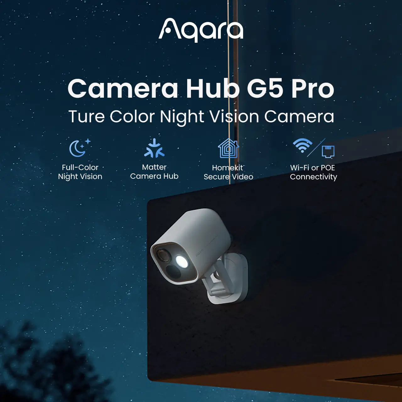 Aqara G5 Box/Ecke – 4MP – 4,2 mm – PoE – IP65