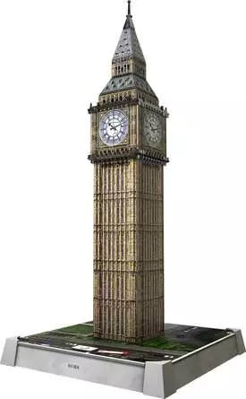 Ravensburger 3D Puzzle Iconics Big Ben – mit Licht – 216 Teile – 20,9 × 20,9 × 44 cm – ab 8 Jahren – FSC