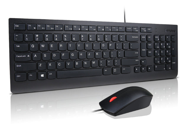 Lenovo 4X31R64420 – Tastatur-Maus-Set – kabelgebunden, USB-A – QWERTY (IT) – schwarz