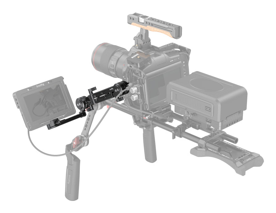 SmallRig MD3507 Erweiterungsarm – 1,5 kg Traglast, 1/4-20" Anschluss, 360° drehbar – Schwarz