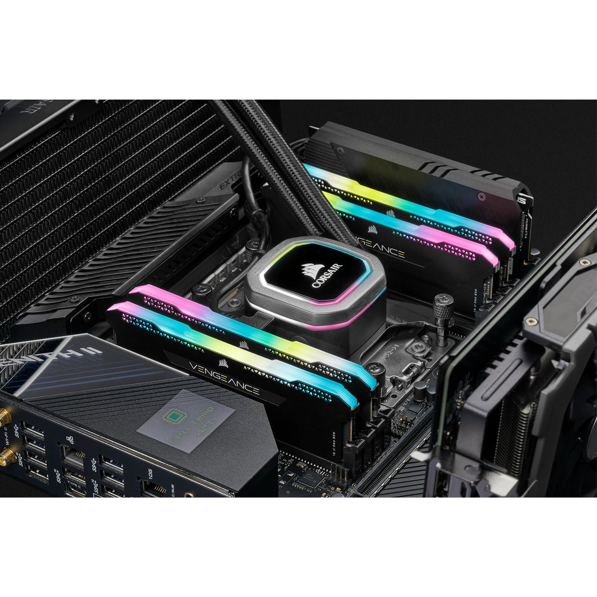 Corsair Vengeance RGB Pro – DDR4 Arbeitsspeicher – 32 GB (2×16 GB), 3200 MHz, CL16, RGB, 288-Pin DIMM