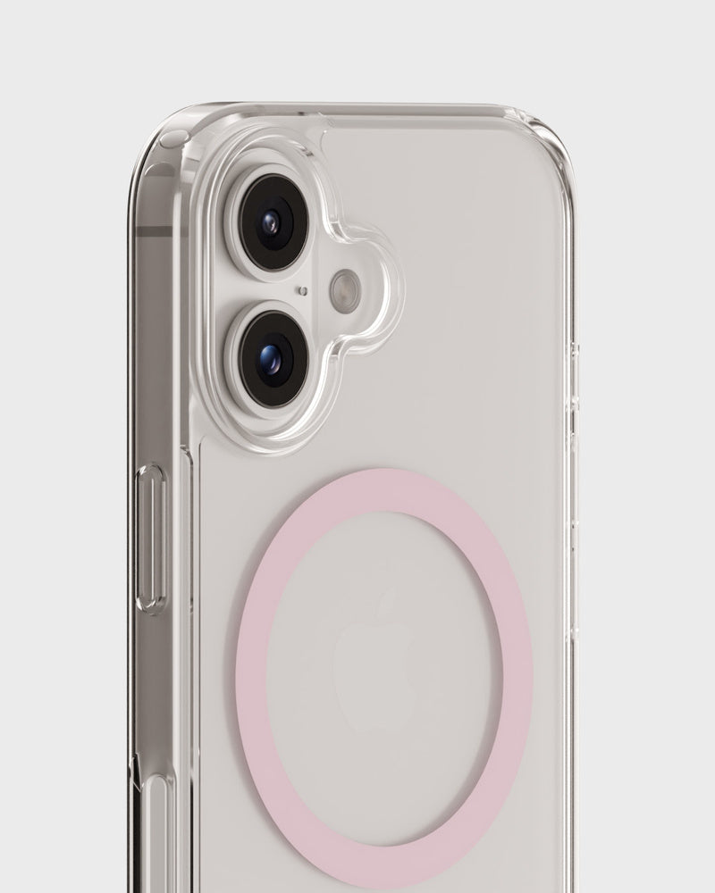 Holdit – Backcover – für Apple iPhone 16 Plus – pink/transparent – MagSafe-kompatibel