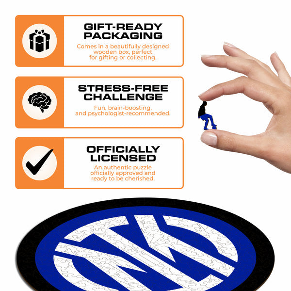 Iconic Puzzles Puzzle FC Inter Mailand (Logo) – 150 Teile – 25 × 25 cm – ab 10 J.