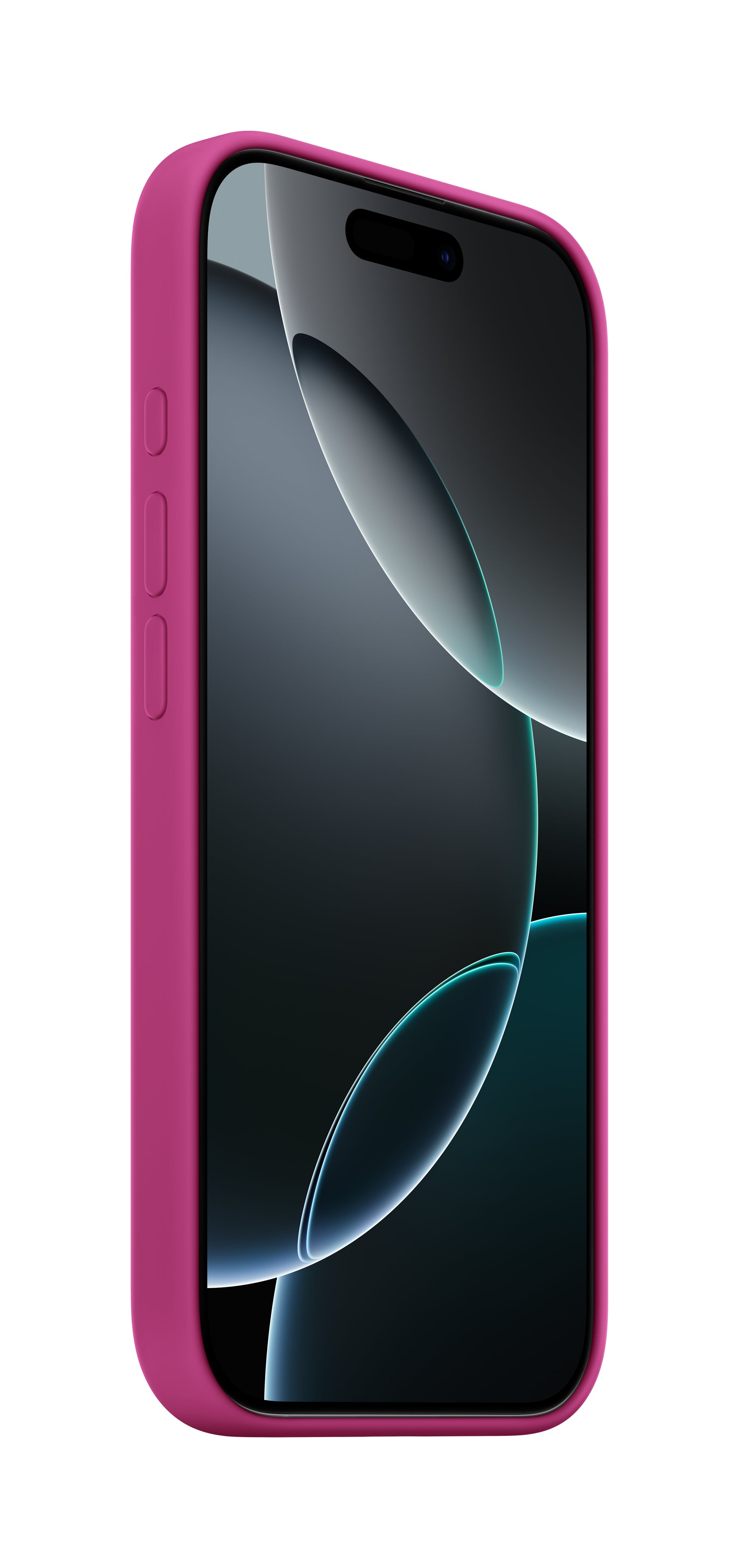 Apple Backcover – für Apple iPhone 16 Pro, MagSafe, Silikon+Mikrofaser, Fuchsia