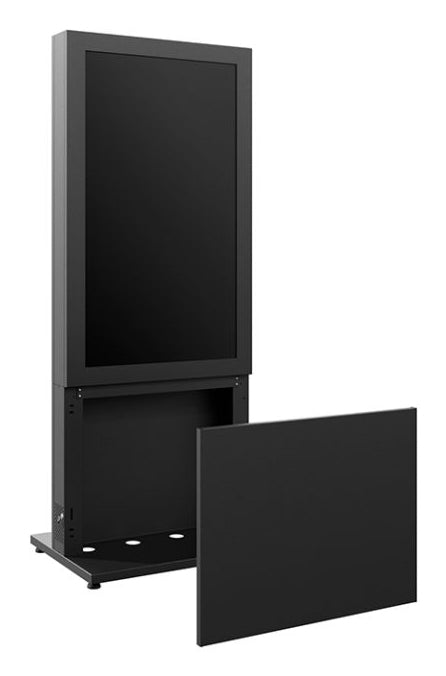 Hagor Bodenständer – bis 55" – Diebstahlsicherung, Verbessertes Kabelmanagement, für HP Kiosk 55" – Grau