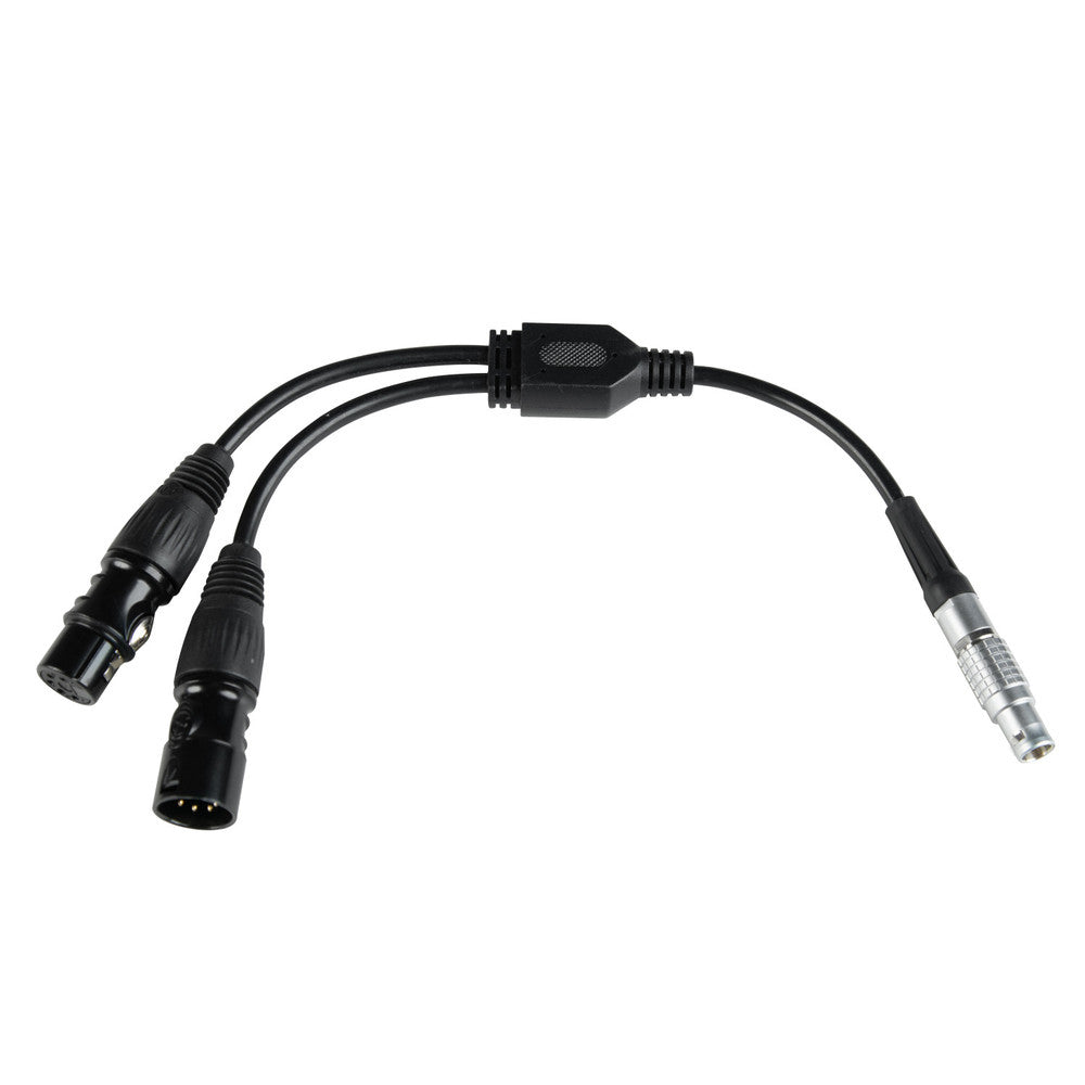 Nanlite CB-DMX-ACP-1/2 – Kabelsplitter, Aviation-Stecker, Schwarz
