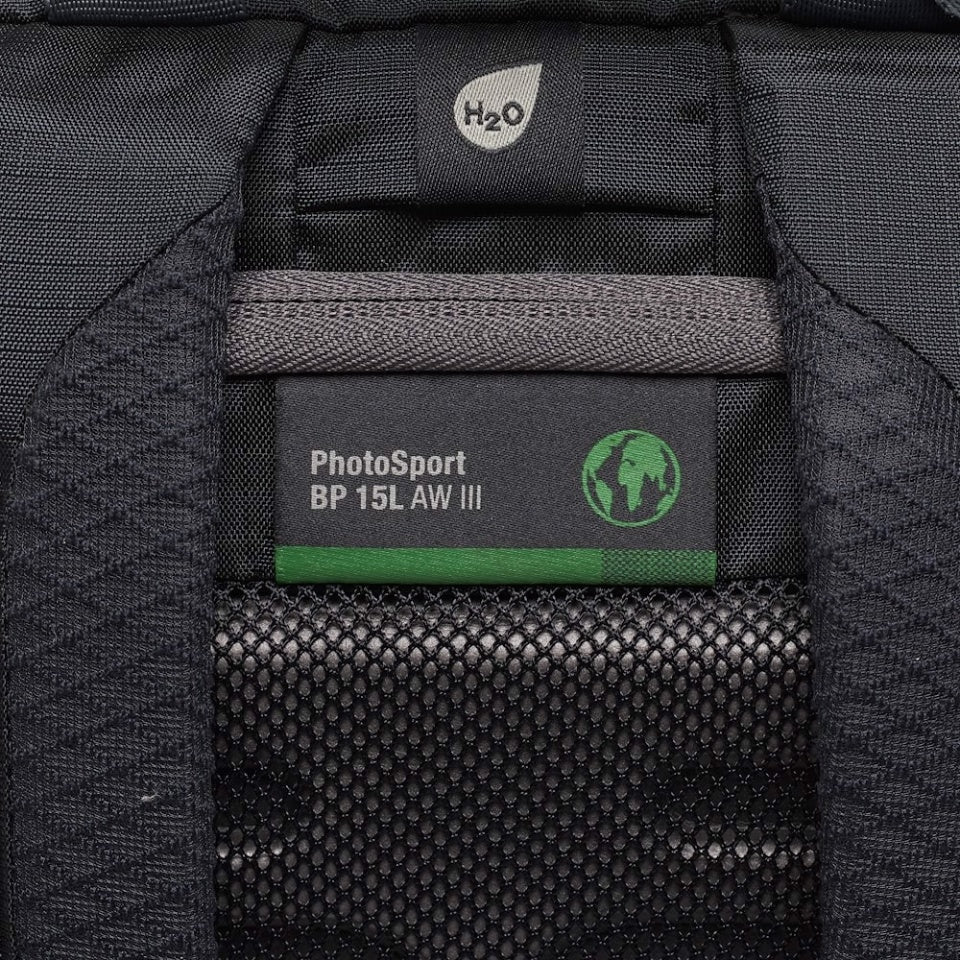 Lowepro PhotoSport BP 15L AW III Kamerarucksack – 15 l, herausnehmbares Kamerafach – Blau/Grau