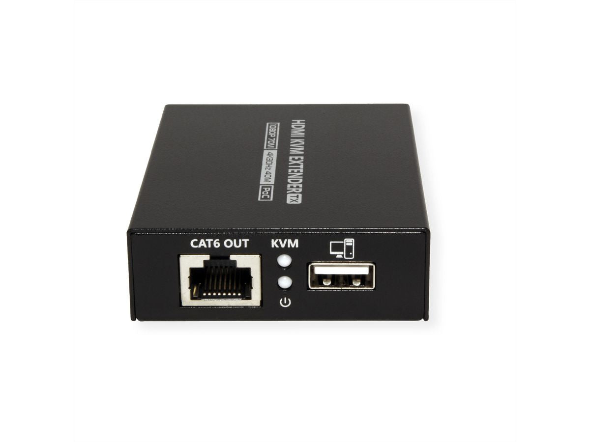 VALUE 14.99.3043 – KVM-Extender-Set HDMI – 4K/60 Hz, bis 70 m über Cat 6/6a/7, USB, RS-232