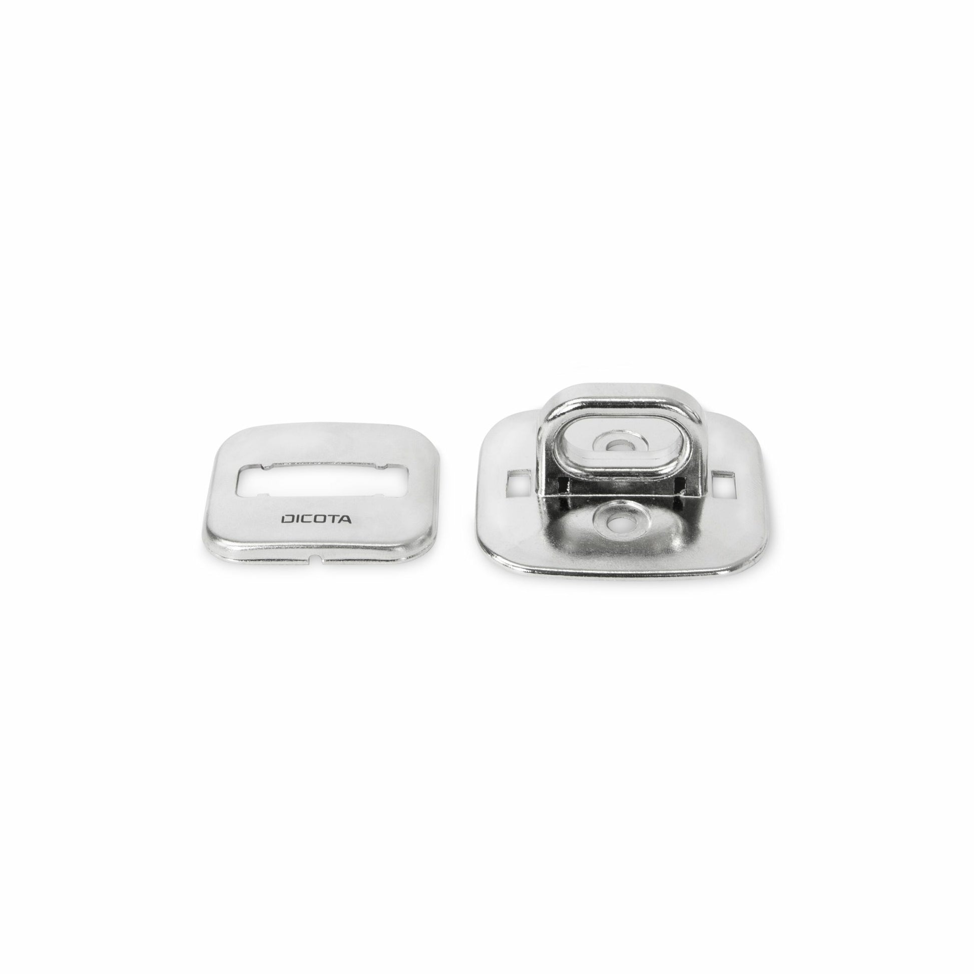DICOTA Basisplatte für Laptop-Schloss – Silber, Zink, 47×51,6×23,3 mm, 1 St.