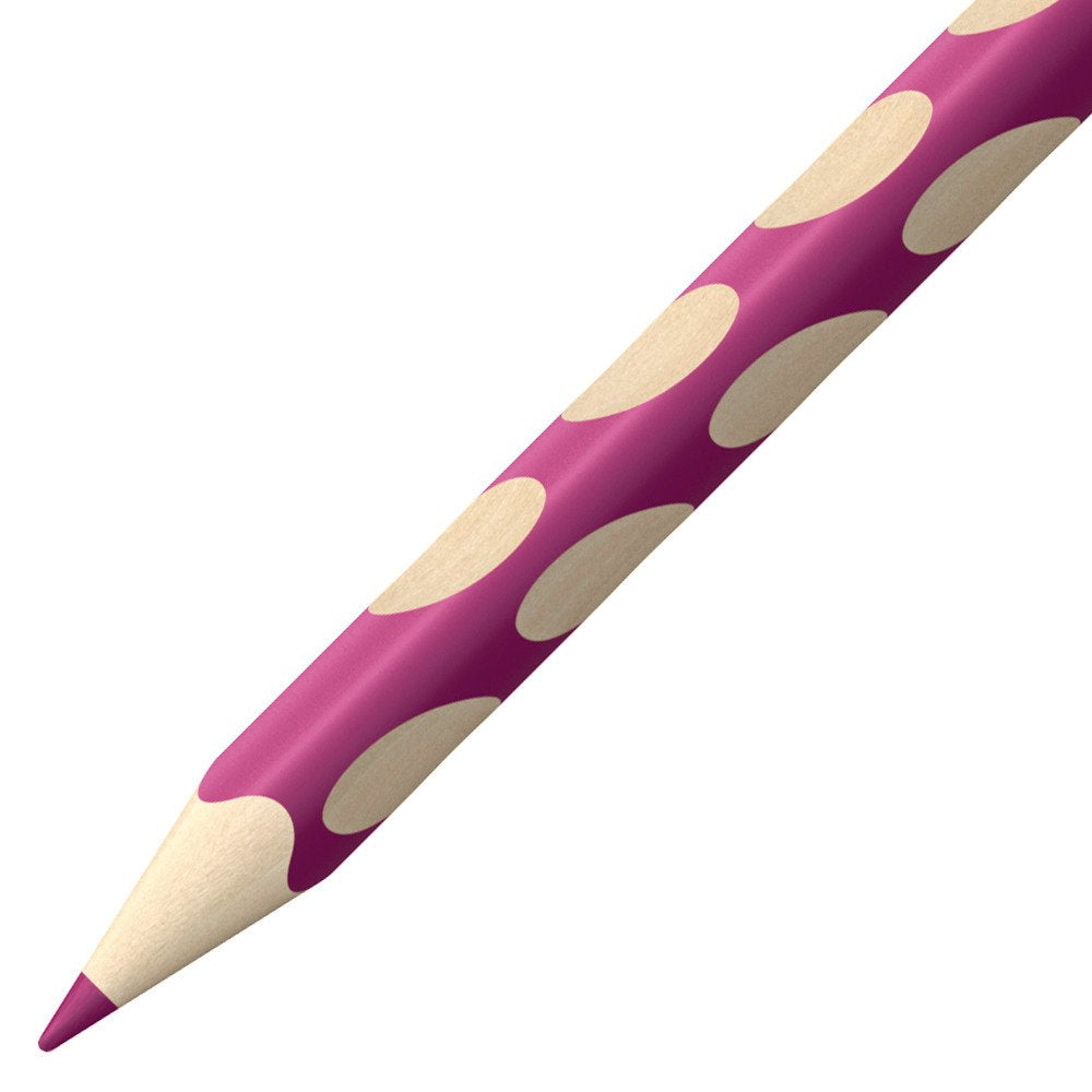 STABILO Buntstift EASYcolors Rechtshänder – Dreikant, Minen-Ø 4,2 mm, Einzelstift Rotviolett
