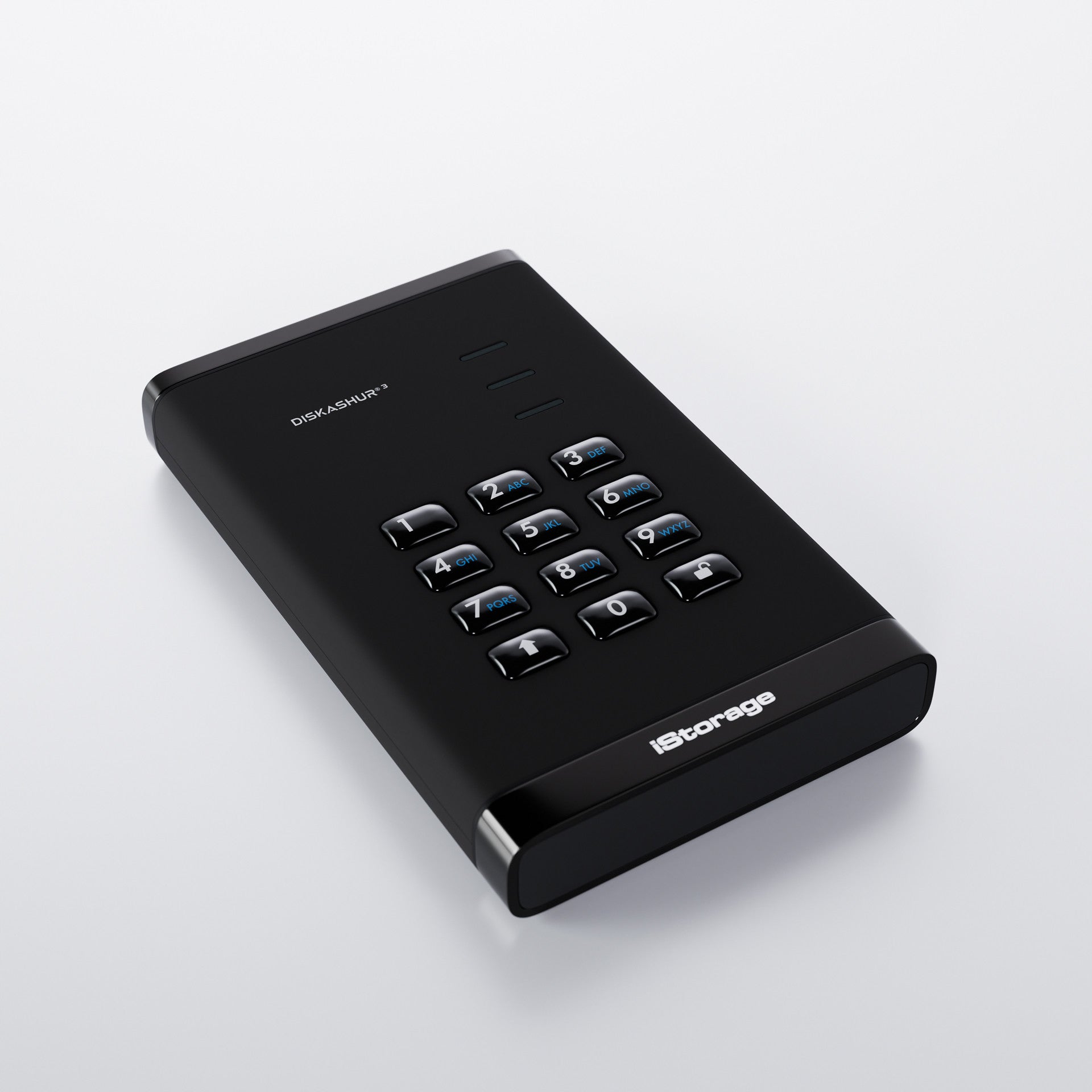 iStorage diskAshur3 – USB-C 3,2 Gen 1, Hardwareverschlüsselung (256-Bit AES-XTS)