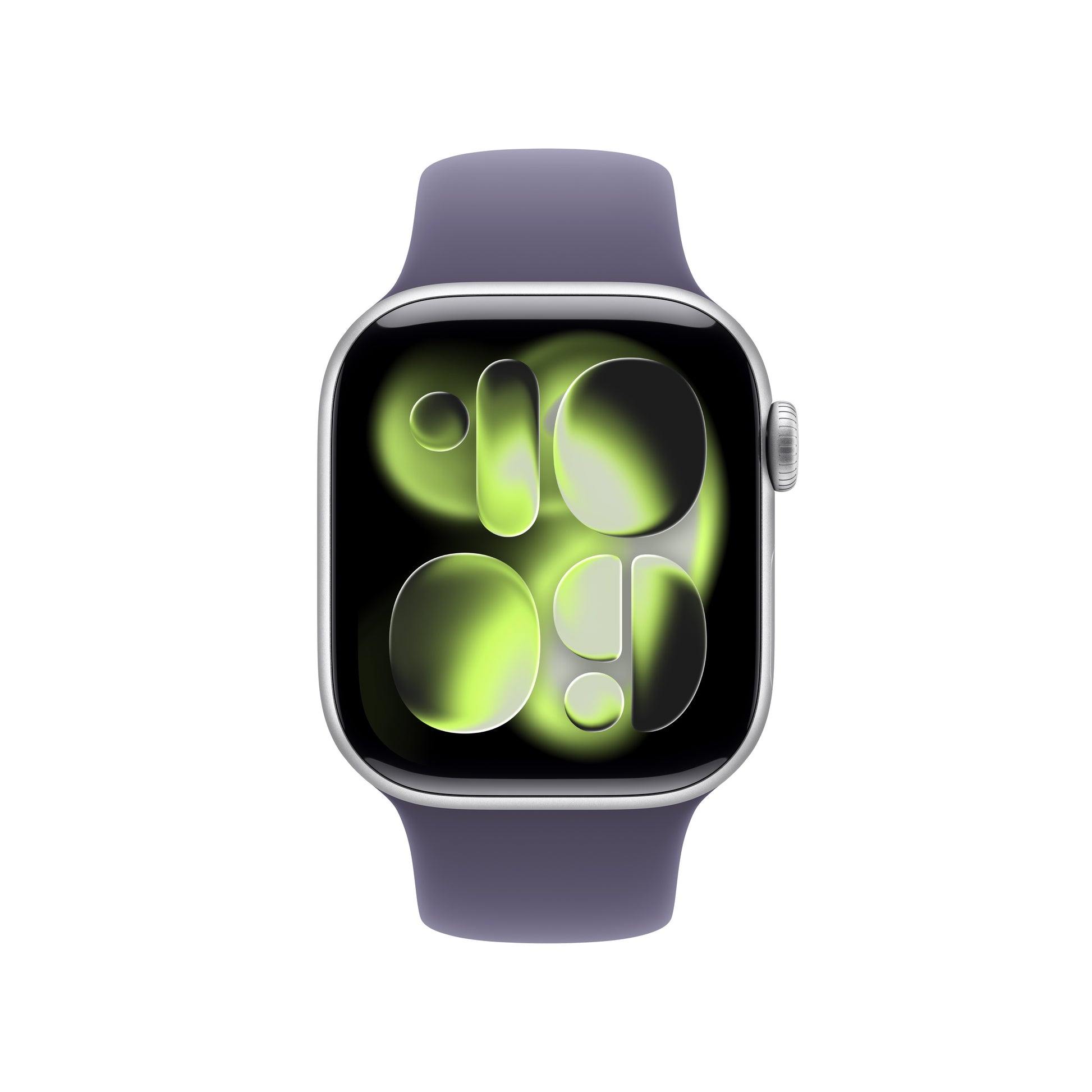 Apple Watch S11 (Cellular) – Smartwatch – 42 mm, LTE, OLED, 50 m, Silber, Purple Fog Sportband (M/L)