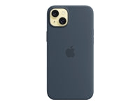 Apple Backcover – für Apple iPhone 15 Plus, MagSafe, Mikrofaser+Silikon, Navy