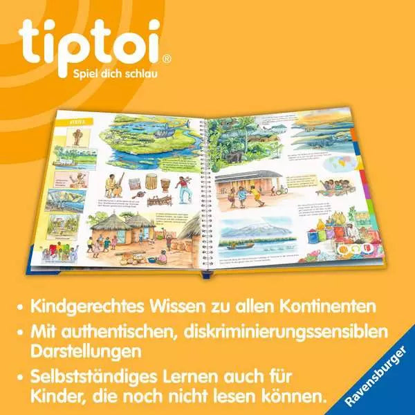 Ravensburger Lernbuch – Weltatlas, Hardcover, 24 Seiten, Deutsch, 5–8 Jahre