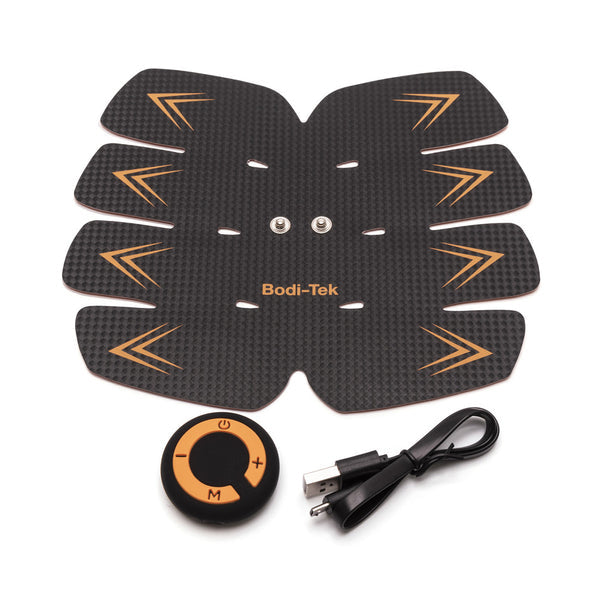 Bodi-Tek EMS-Trainer BT-ABTR5 – 8 Pads, 15 Intensitätsstufen – 19 × 16,5 cm – schwarz
