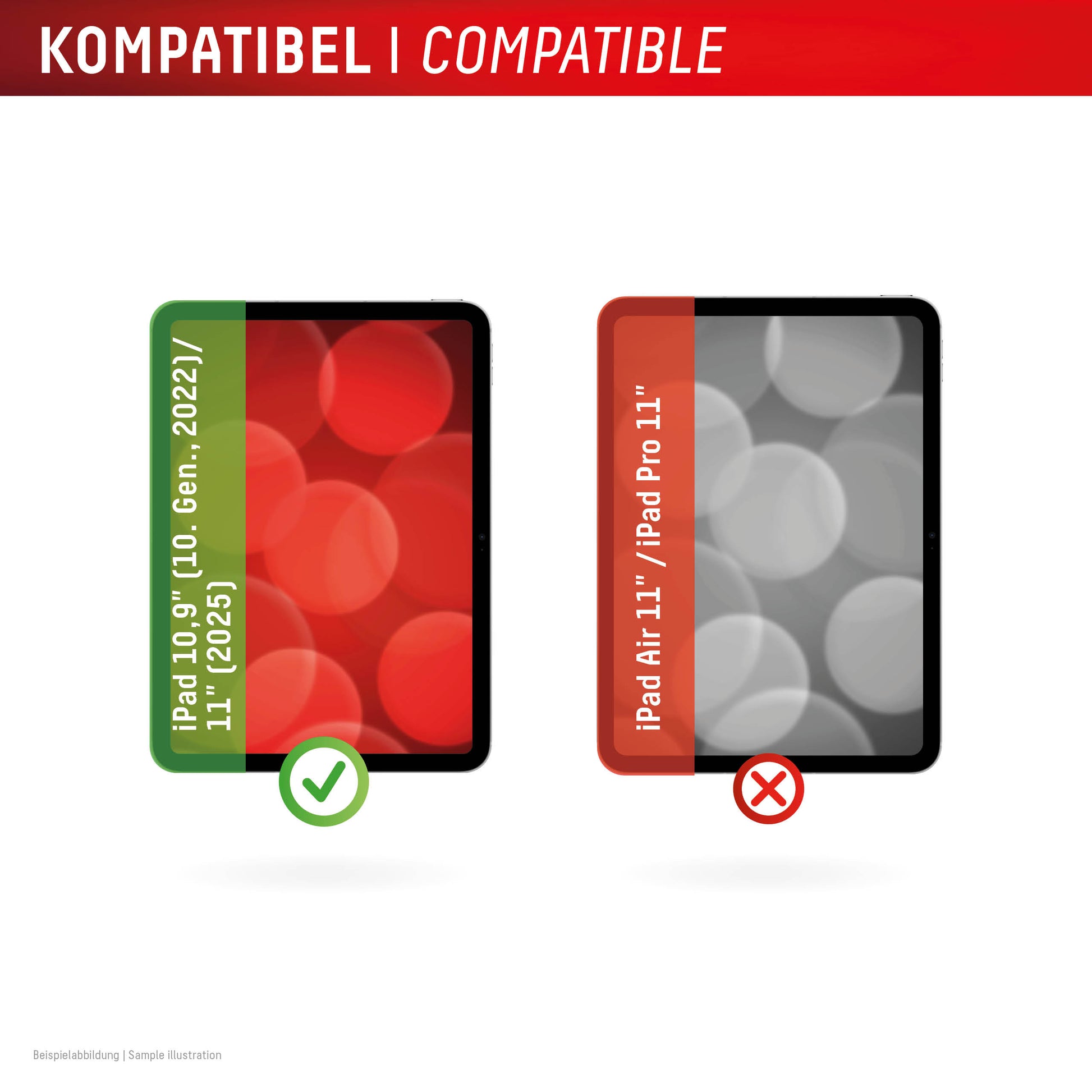 Displex Panzerglas für iPad 10,9" (10. Gen.) / iPad 11" (2025) – 10H, kratzresistent