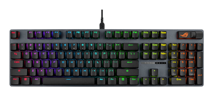 ASUS ROG Strix Scope II – Gaming-Tastatur – Mechanisch – Kabelgebunden, USB-C – RGB – Schwarz