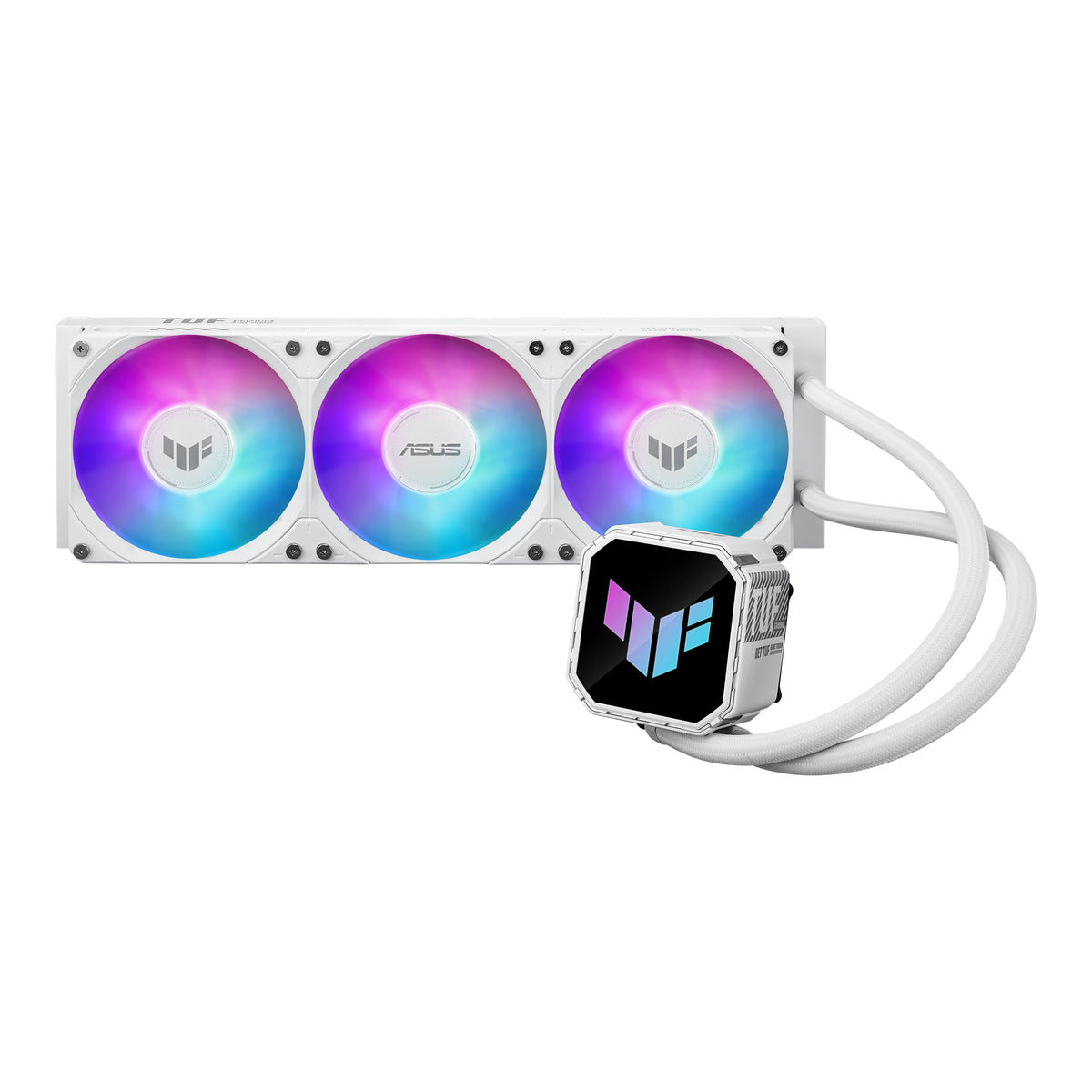 ASUS TUF Gaming LC III 360 ARGB – All-in-One Flüssigkeitskühler – Radiator 360 mm, 3×120 mm Lüfter, Weiss