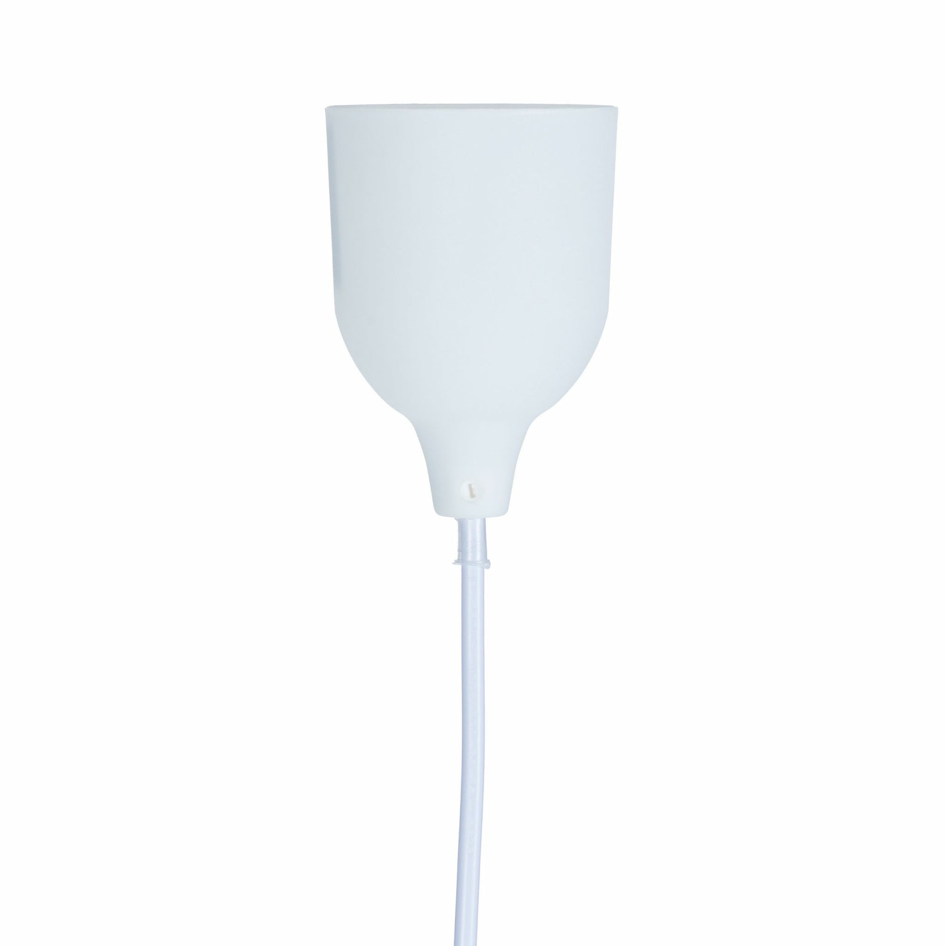 Relaxdays Deckenleuchte – Ø 35 × 155 cm, 60 W, weiss, E27, ohne Leuchtmittel