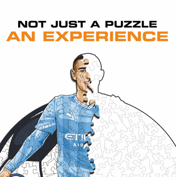 Iconic Puzzles Puzzle Man City FC – Phil Foden – 270 Teile – 30 × 42 cm – ab 10 J. – Holz – Mehrfarbig – FSC
