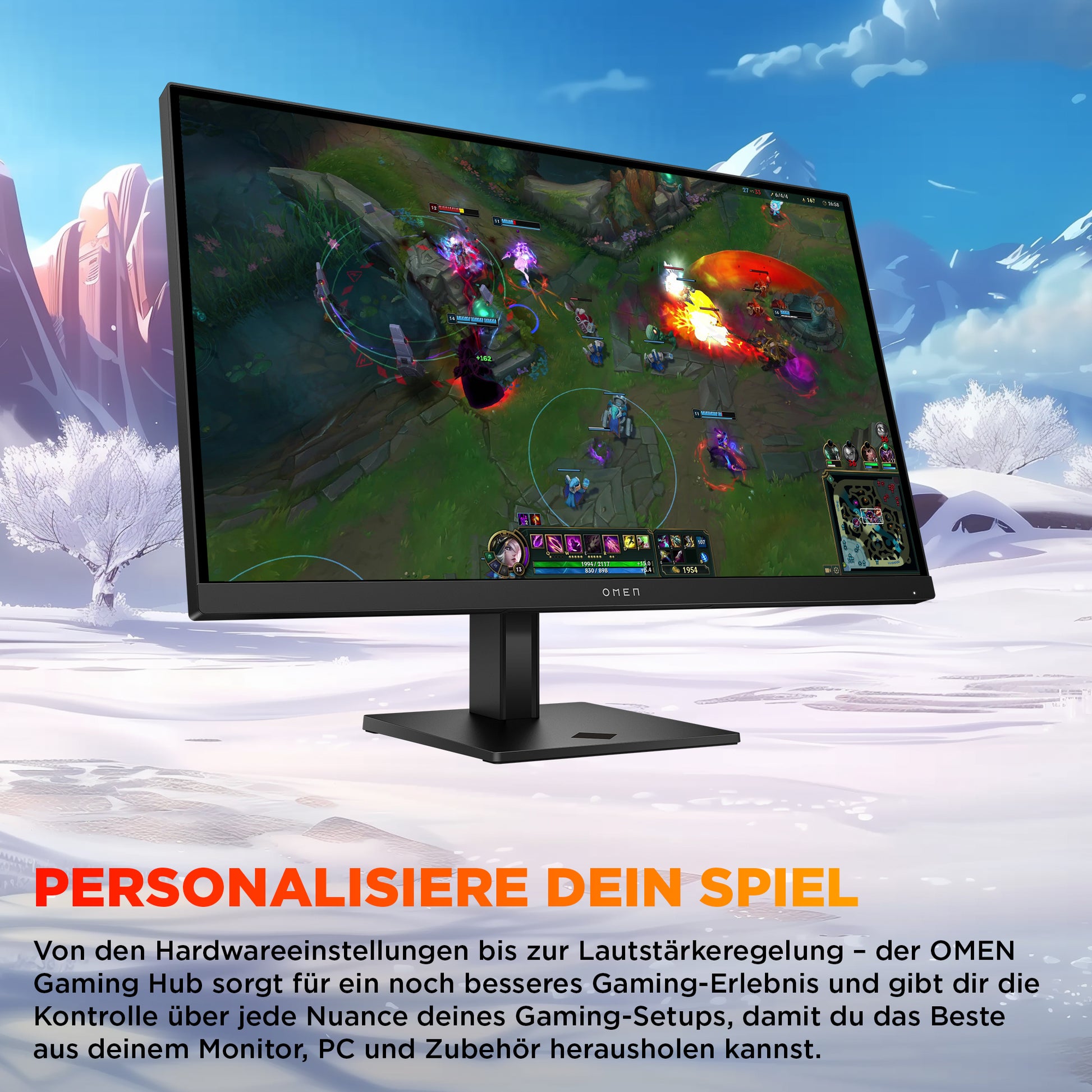 HP OMEN 27q G2 – 27", 2560 × 1440 (WQHD), IPS, 180 Hz, DisplayHDR 400