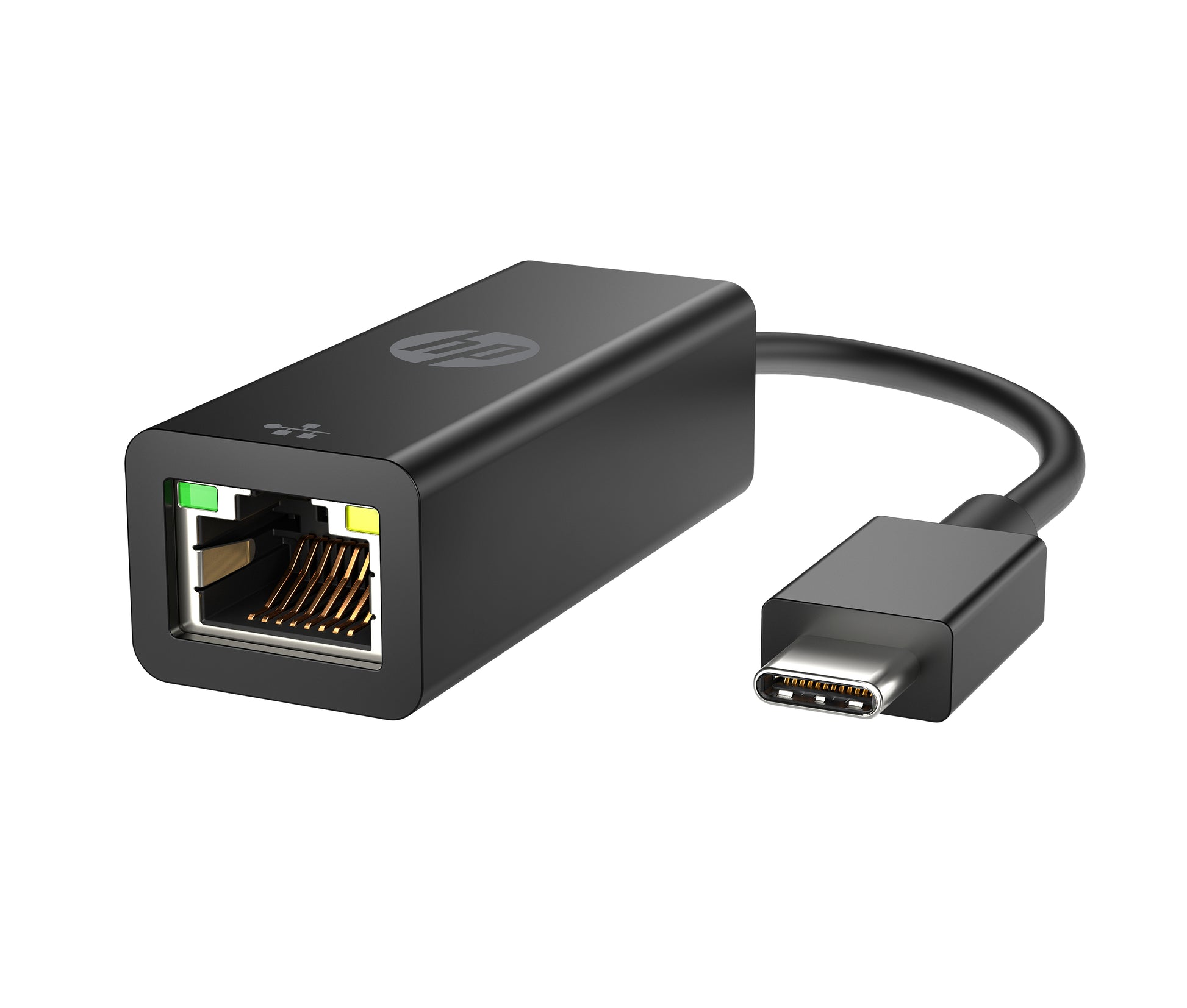 HP G2 Netzwerkadapter USB-C zu RJ-45 – 1× RJ-45, 0,1 m Kabellänge, für Windows 10/11 – Schwarz
