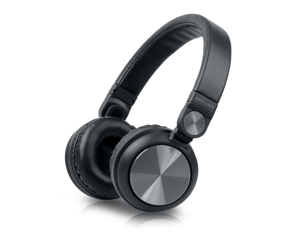 Muse M-276 BT On-Ear Kopfhörer – Stereo, Kabel + BT, 3,5 mm Klinke, BT 4.2, Schwarz