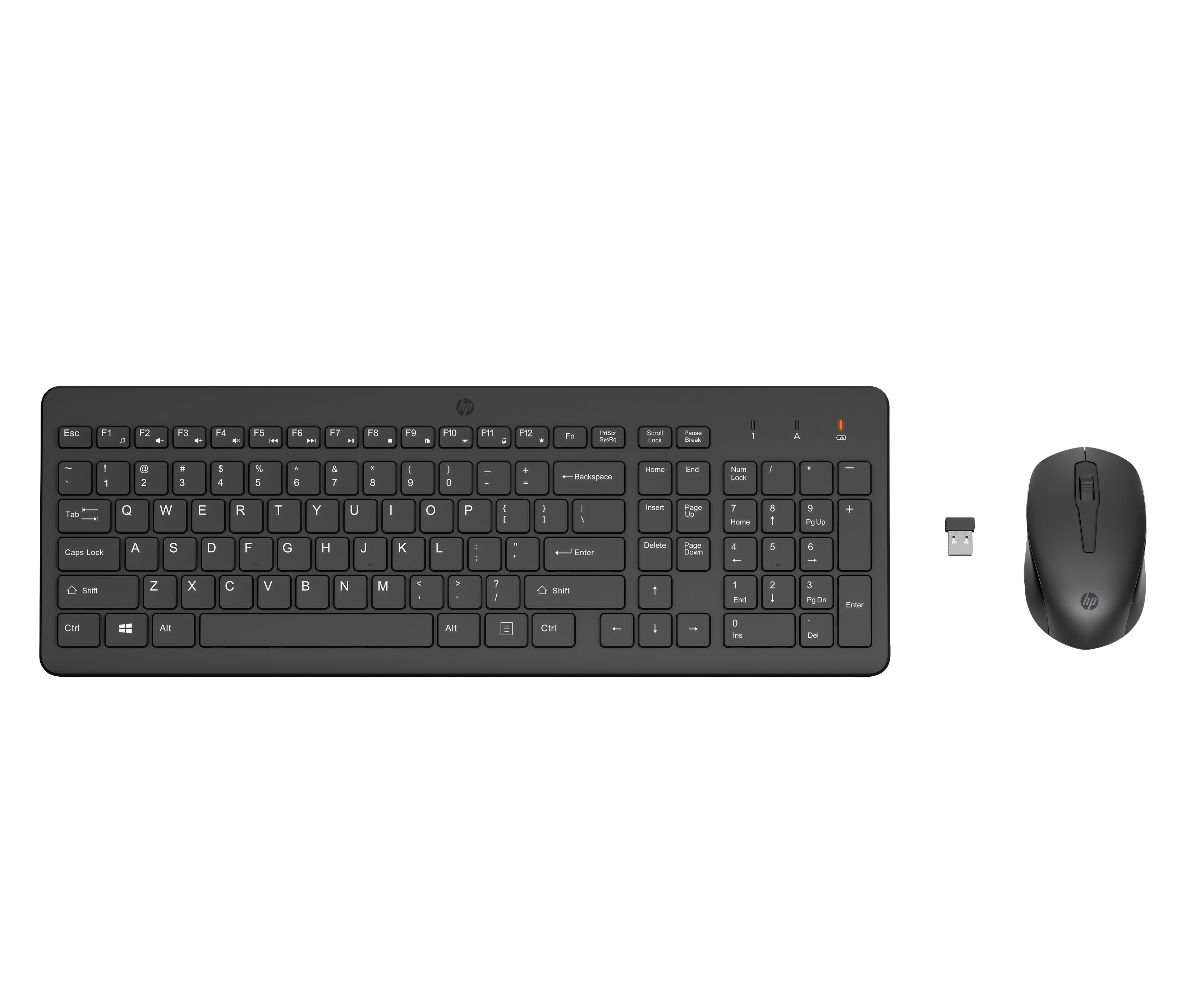 HP 330 – Tastatur-Maus-Set – 2,4 GHz – QWERTY (US-INT) – Schwarz