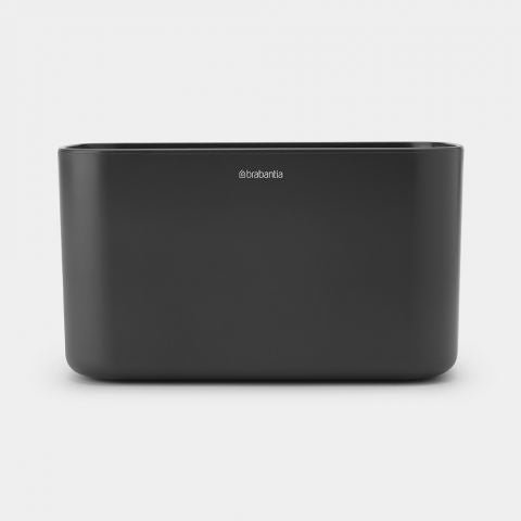 Brabantia Aufbewahrungsbox ReNew – 19,7×9,8×11 cm, Kunststoff, freistehend, Dunkelgrau