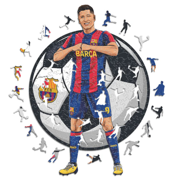Iconic Puzzles Puzzle FC Barcelona – 270 Teile – 30 × 42 cm – ab 10 J. – Holz – mehrfarbig – FSC
