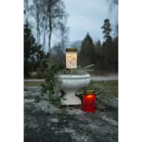 Star Trading Solar-Kerze Hearty – 12 cm – 0,3 W – Warmweiss – IP44 – Akku & Solar