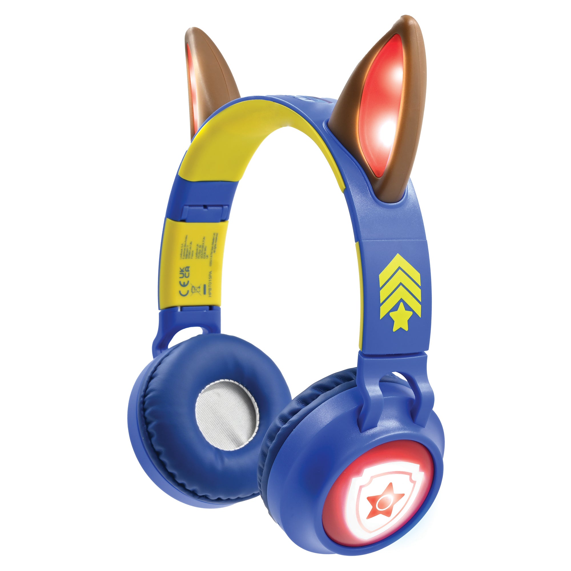 Lexibook PAW Patrol HPBT015PA – 2-in-1 faltbare Kopfhörer – Bluetooth, mit Mikrofon, 3,5 mm, USB-C – Rot/Gelb