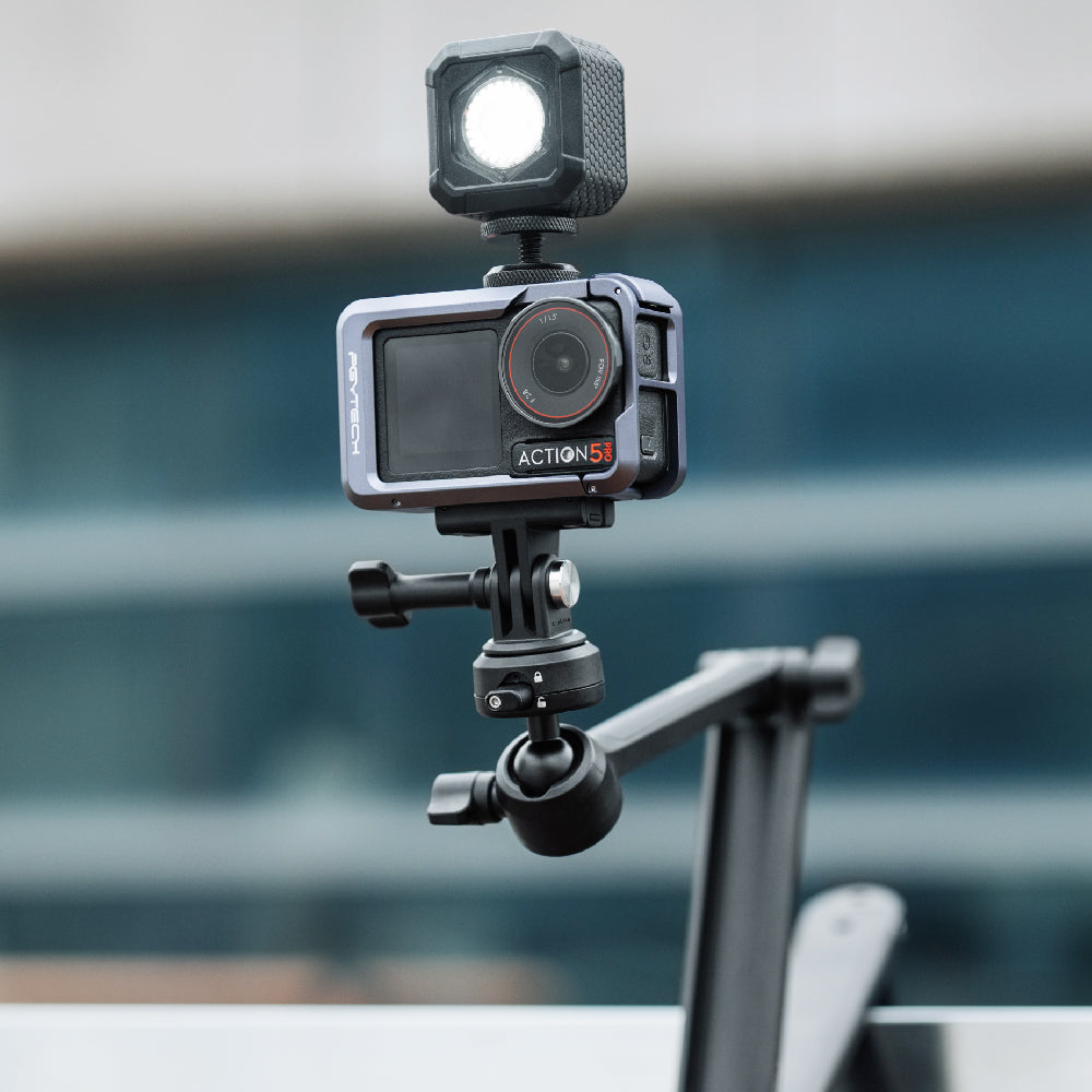 PGYTECH P-58A-010 Kamera-Cage – Aluminium – für DJI Osmo Action 5 Pro – Schwarz